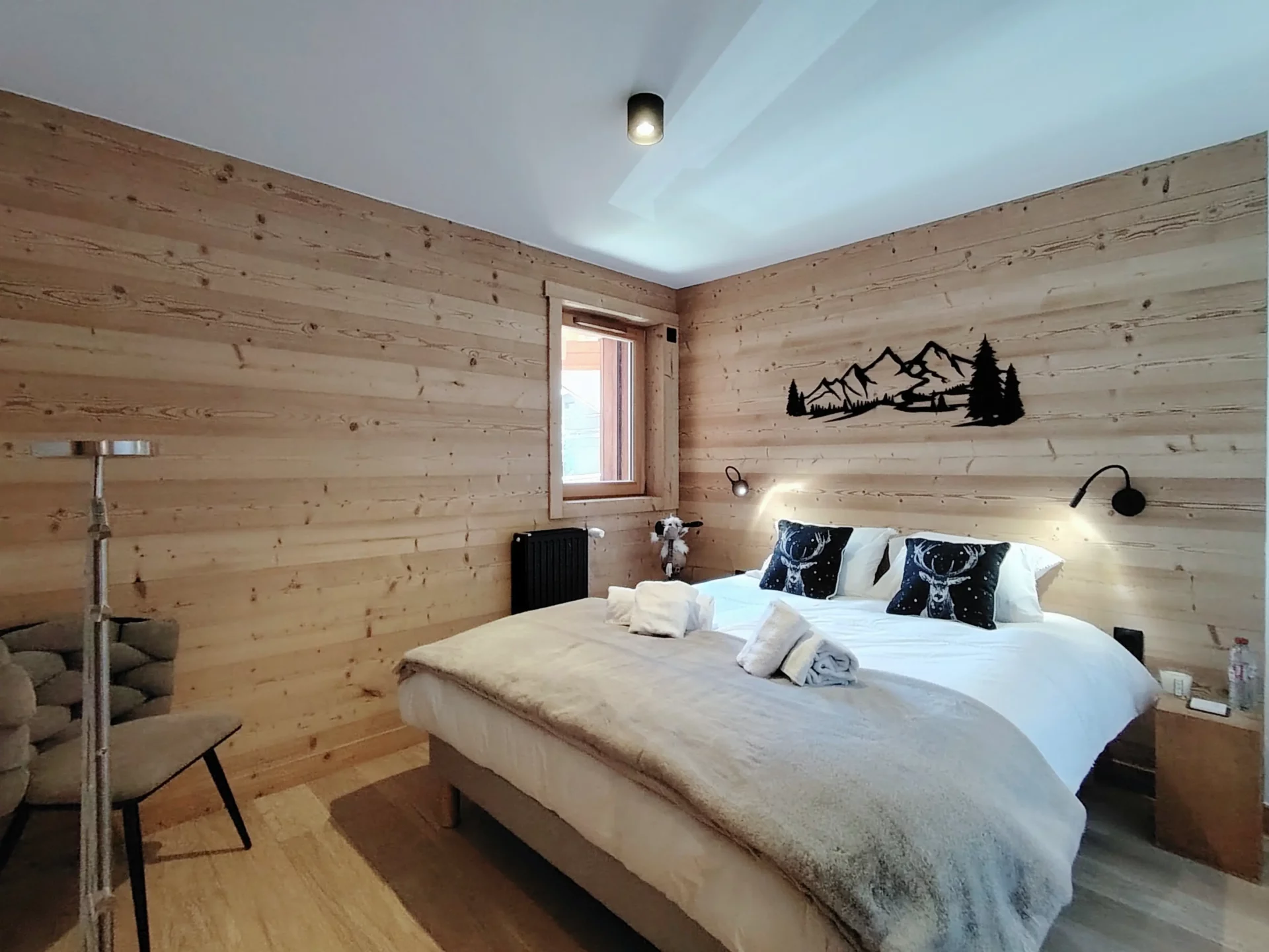 Chambre d'un appartement à louer à l'alpe d'huez dans la résidence Cachemire