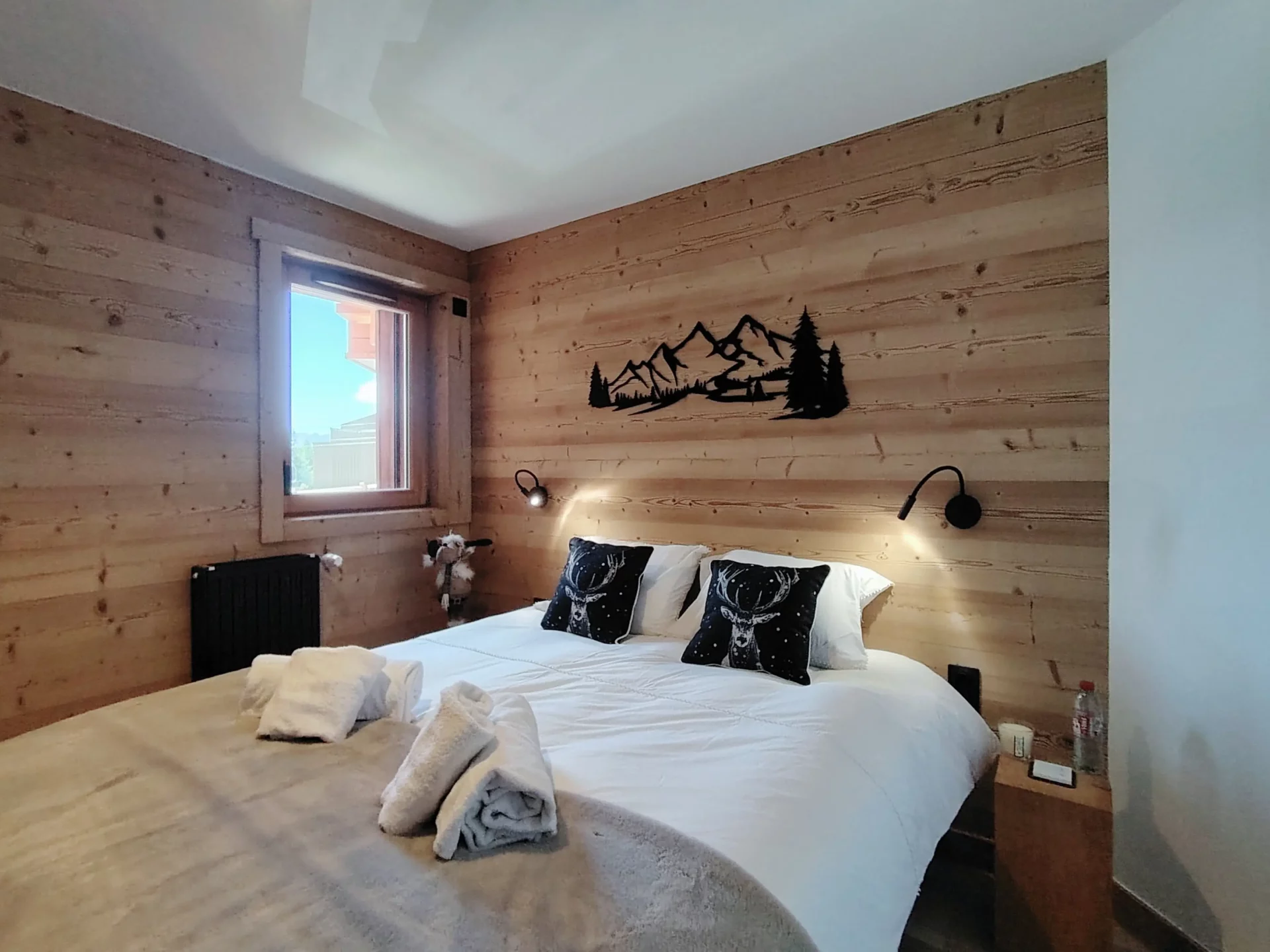 Chambre d'un appartement à louer à l'alpe d'huez dans la résidence Cachemire