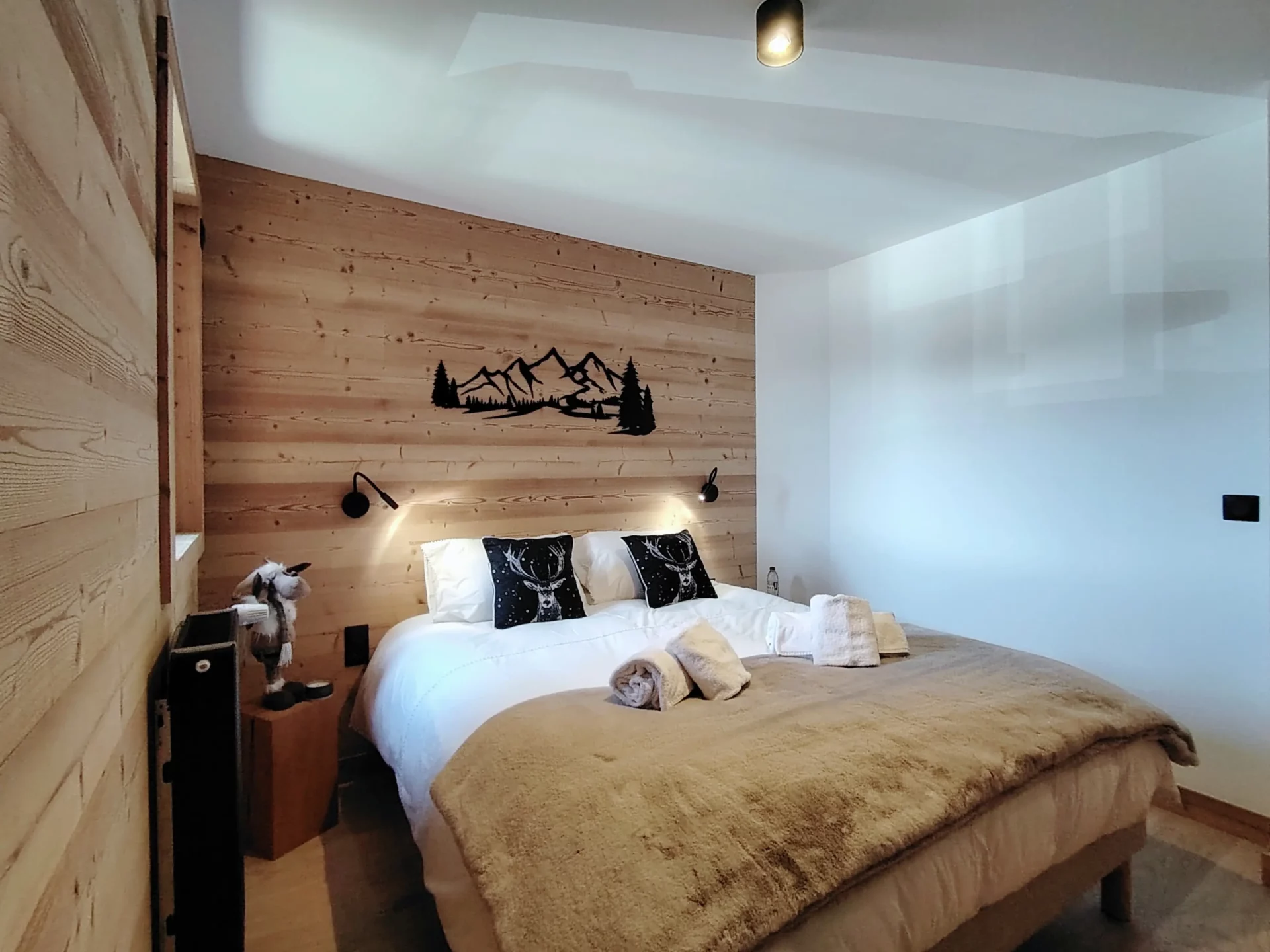 Chambre d'un appartement à louer à l'alpe d'huez dans la résidence Cachemire